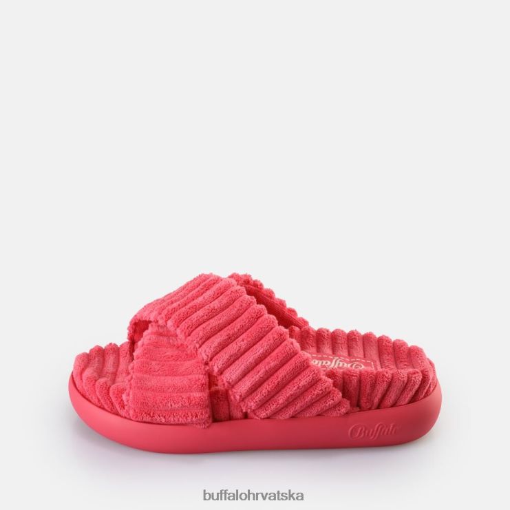 žarko ružičasta Buffalo rey cross platform slide vegan |slajdova TDD6T162